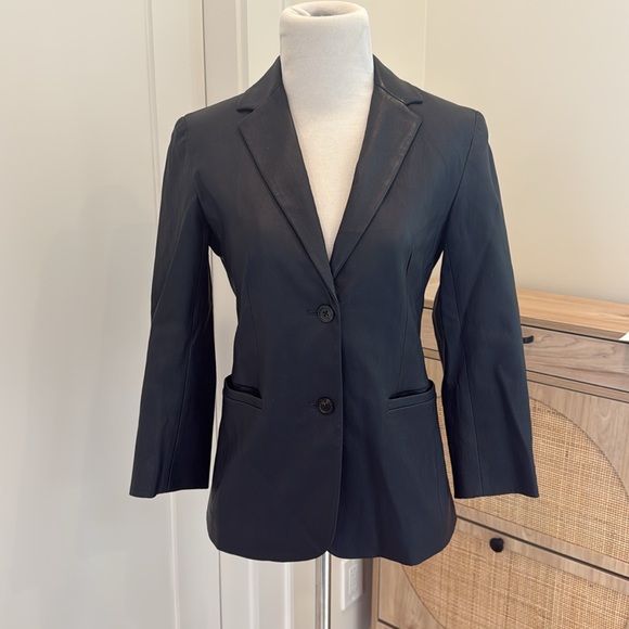 The Row Lambskin Blazer - Picture 1 of 9